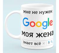 Чашка "Мне не нужен Google"