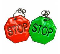 Светоотражающий брелок "STOP"