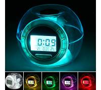Часы Будильник 6 Nature Sound Clock 7 цветов свечения