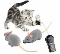 Мышь радиоуправляемая, игрушка для кошек