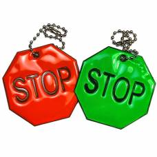 Светоотражающий брелок "STOP"