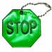 Светоотражающий брелок "STOP"