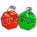 Светоотражающий брелок "STOP"