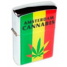 Зажигалка бензиновая Cannabis