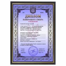Шуточный диплом свекра в рамке А4