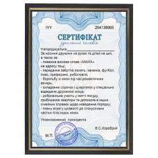 Шуточный Сертификат Идеальный муж