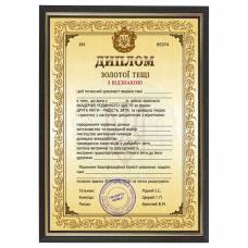 Шуточный диплом тёщи в рамке А4